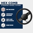 thumbnail image 4 of Road Comforts Two Tone Hex Sports Steering Wheel Cover Red-Universal Fit, 24MP09 - 0.79Lbs, 4 of 10