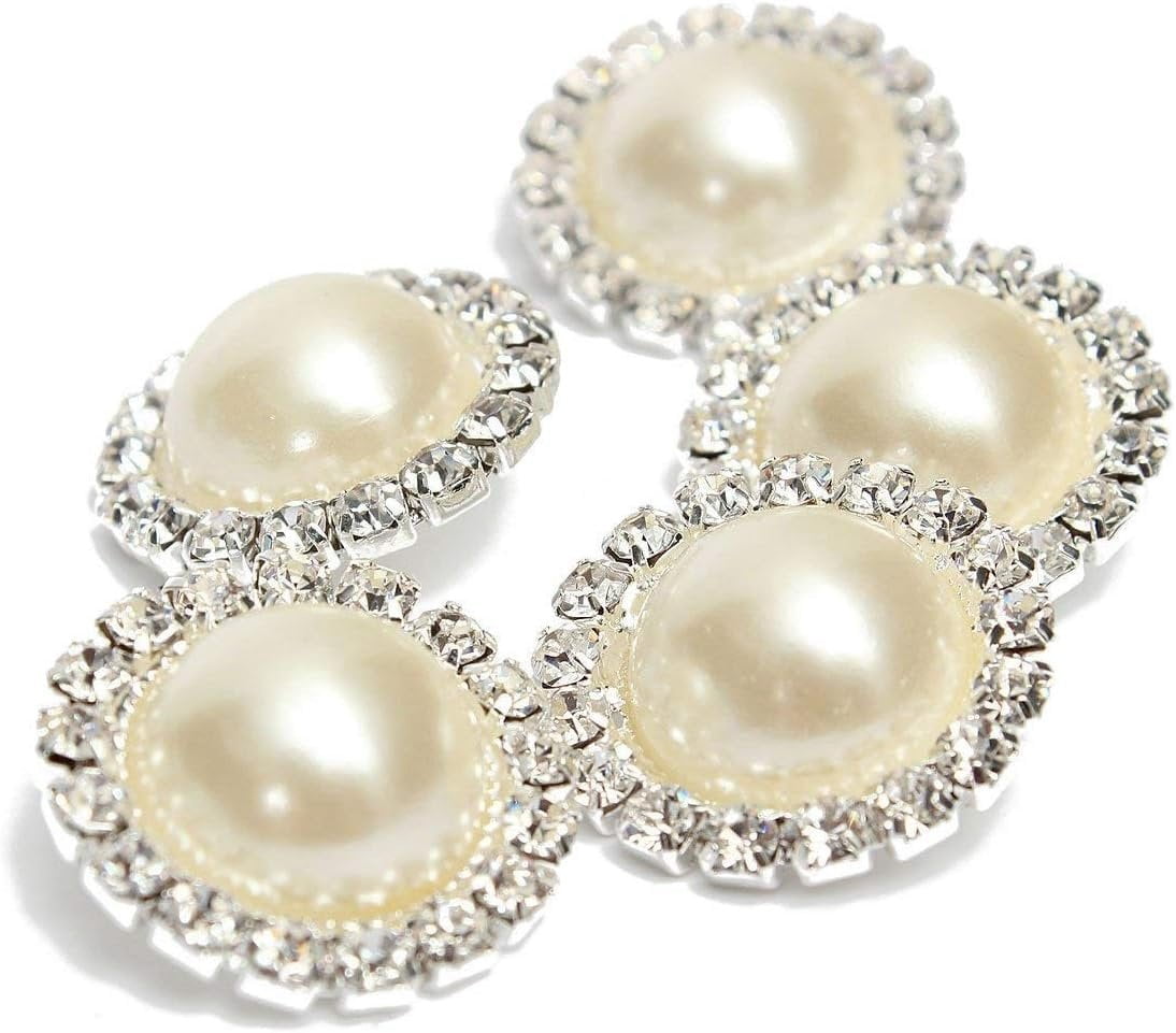 Wholesale 20 count Retro  Round   Faux  Rhinestone Buttons Bulk,18MM (Flatback)