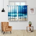 thumbnail image 2 of Cortina Aimego Ocean Waves azul 56x36 cm con 2 paneles, 2 of 5