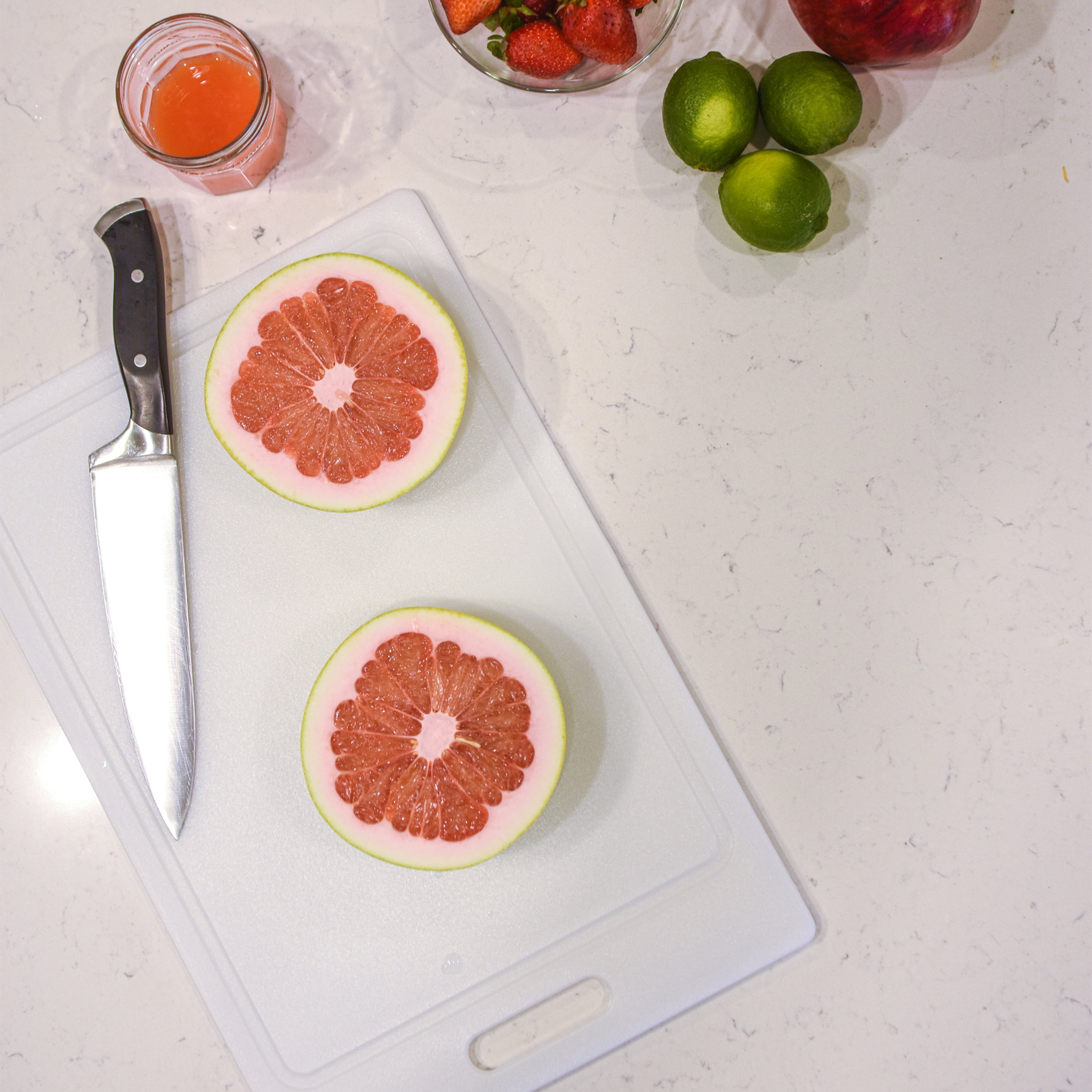 Mainstays White Poly Cutting Board Set with 3 Different Sizes 