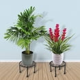 thumbnail image 6 of Fmxomd 1 PC Plant Stand, Heavy Duty Metal Stand Decorates Plants, Anti-Rust Flower Pot Stand, Round Plant Rack for Room Indoor and Outdoor Courtyard,Gardens, Black, 6 of 9