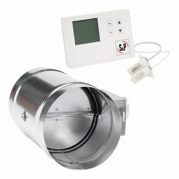 Soler & Palau Motorized Damper with Controller,6 in MD6-ES24VK