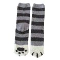 thumbnail image 1 of Calcetines gruesos de invierno para mujer, pantuflas de felpa peludas, dibujos animados Kawaii para pata de gato, oreja 3d, rayas, puntos, suelo esponjoso, medias para dormir, 1 of 5