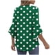 thumbnail image 5 of mfyjkho Tops De Gimnasio Para Mujer, Blusa Informal De Manga Larga Con Estampado Para Mujer, Cómoda Y Con Solapas Abotonadas, Moderna Y Cómoda. Tops De Gimnasio Para Mujer M, 5 of 7