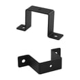 thumbnail image 2 of 2PCS or 4PCS U-Type Metal Bracket for Square Pipe Railings, Black Carbon Steel Pipe Clamp for Indoor Outdoor Use, 2 of 6