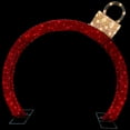 thumbnail image 7 of Northlight 4.25' Red LED Lighted Ornament Arch Outdoor Christmas Decoration - Warm White Lights, 7 of 7
