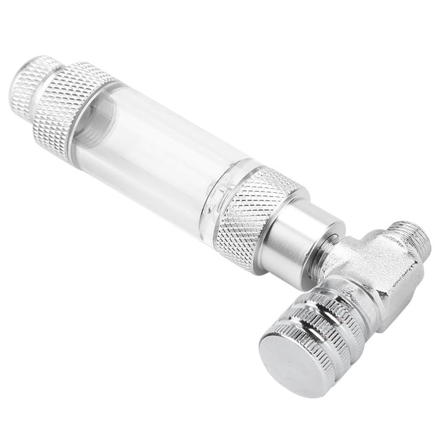 Fish Tank CO2 Needle Check Valve Stainless Steel Aquarium CO2 Regulator CO2 Generator Aquarium CO2 Bubble Counter Bubble Counter Fish Tank