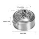 thumbnail image 4 of Joyero de Metal Vintage con diseño de rosa tallada, joyero redondo con interior de terciopelo suave para anillos, pendientes y collares, 4 of 8