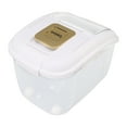 thumbnail image 4 of Contenedor De Almacenamiento De Arroz, Contenedor De Alimentos Secos De Gran Capacidad Con Taza Y Ruedas Giratorias, Dispensador De Contenedor De Almacenamiento De Plástico PP, 4 of 7