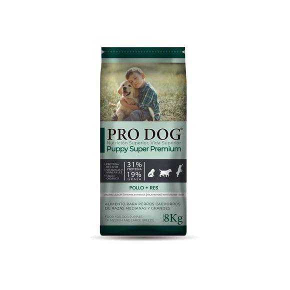 Pro Dog Puppy Razas Medianas y Grandes 8 Kg