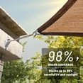 thumbnail image 5 of ColourTree Pro Ring 30' x 33' x 44.6' Brown Right Triangle Customized Size Sun Shade Sail,Commercial Grade Canopy, Reinforced Corners & Edges, 260 GSM Fabric Heavy Duty -3 Years Warranty, 5 of 9