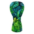 thumbnail image 2 of Yuyamidu Tropical Palm Leaves Golf Club Head Covers PU Leather Driver Headcover, Fairway Wood Head Cover, Golf Hybrid Head Cover for Women Men, Green, 2 of 7