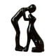 thumbnail image 2 of Estatua de hombre y perro, escultura de mascota, decorativa, única, artesanía, encantadora y única. negro, 2 of 9