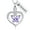Purple, variant on Personalized Crystal Butterfly in Heart Cremation Jewelry for Ashes Holder Urn Necklace for Ashes of Loved One Pendent for Ashes and Chain