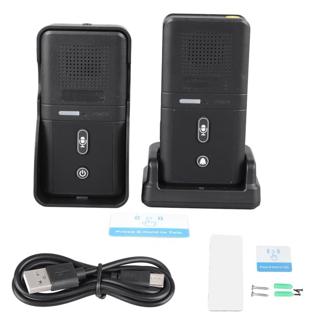 Timbres de intercomunicación inalámbricos, Intercomunicador electrónico de dos vías, timbre de voz para el hogar y el aula