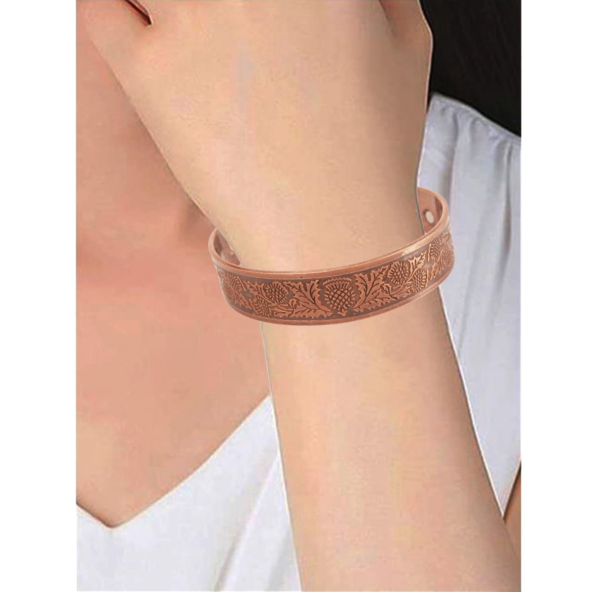 Sunsoul By Touchstone Indian Handcrafted Om Celtic Pattern Copper Jewelry 3 Bracelets In For All.