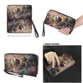 thumbnail image 4 of TSOVTHRID Sloth Flower Monstera Leaf Print Tote Bags for Women Top Handle Satchel Purses Set PU Leather Women's Tote Shoulder Bag with Matching Wristlet Wallet, 4 of 7