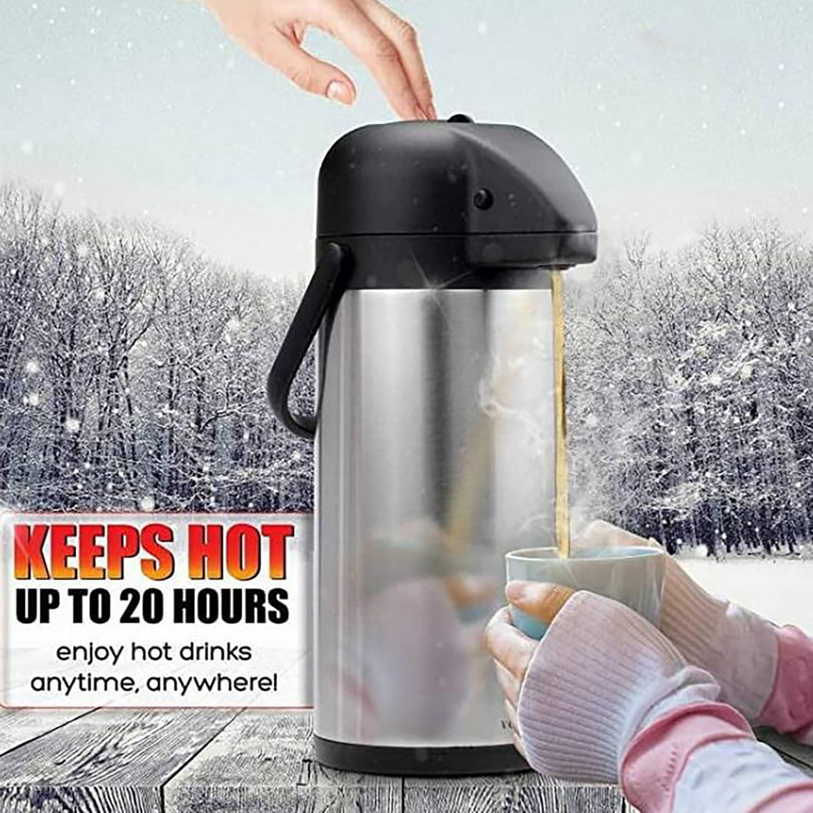 1 Kettle Clearance! Large Beverage Jars Insulated Air Cans Liquid Beverages Flasks Household Large Capacity Insulated Kettles. Type Flask and Opener