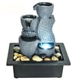 thumbnail image 3 of Desktop Water Fountain Submersible Pump Indoor Decoration, Portable Tabletop Decorative Waterfall Kit for Bedroom Office Home, Tabletop Zen Fountain Relaxation Illuminated Waterfall for Indoor Outdoor, 3 of 5