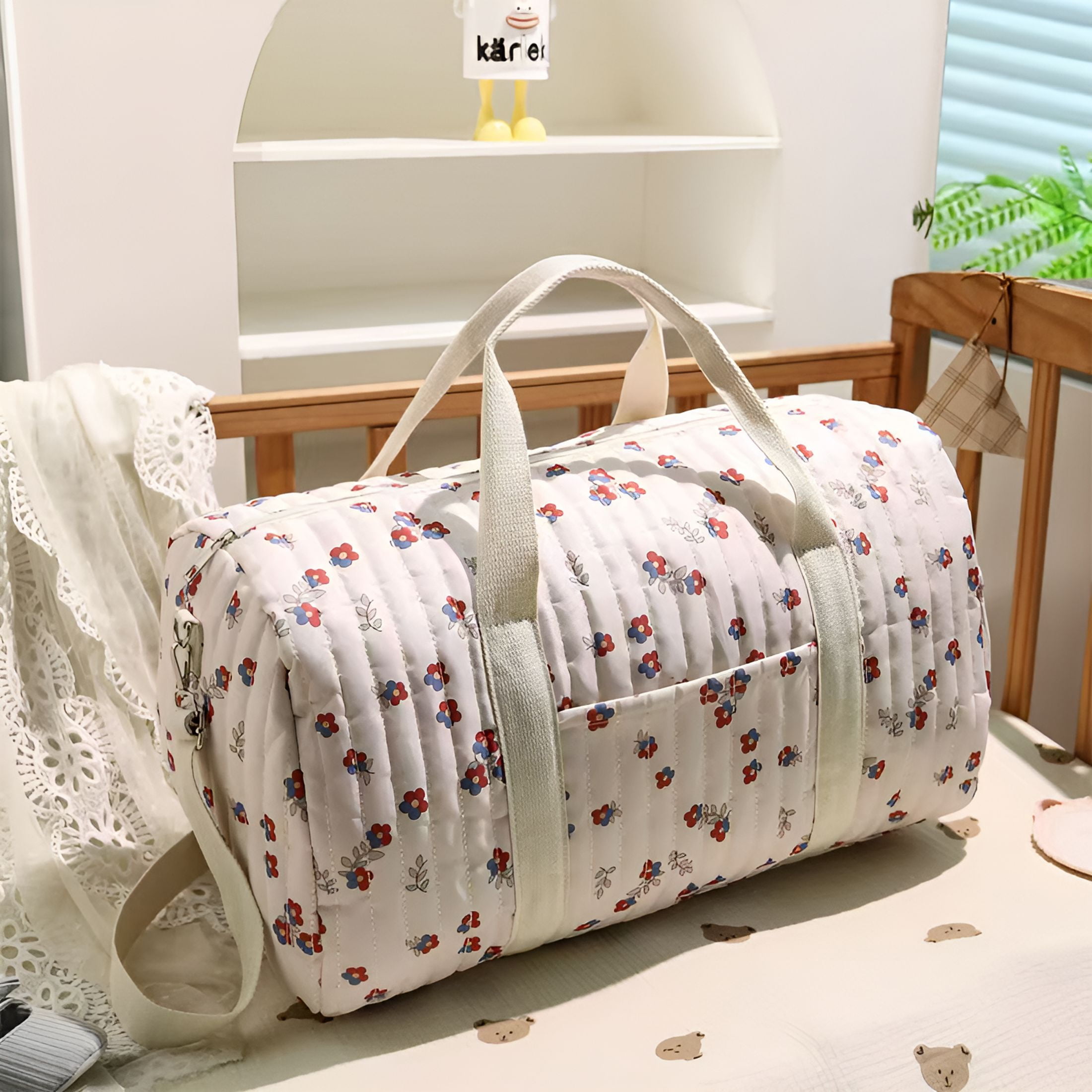 GASTROPOD 2026 New Clothes Storage Bag,Large Diaper Bag Tote,Cute Diaper Bag Puffer Travel Diaper Bag with Long Strap Hospital Bag Maternity Bag Nurse Bag
