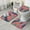 Pioneer Flower Floral-3, variant on Pioneer Flower Floral Print Pattern Bathroom Rugs Sets 3 Piece,Toilet Cover Set,Absorbent Non Slip Bathroom Mats Sets with U-Shaped Contour Rug Toilet Rug Set
