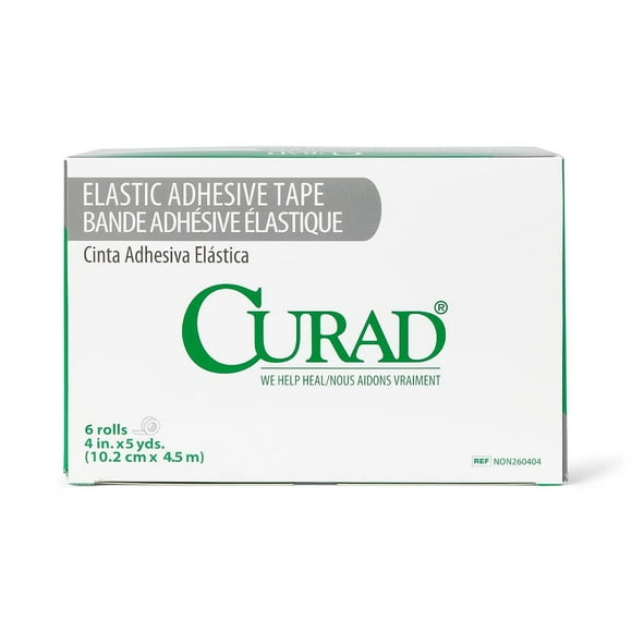 Curad Medline NON260404 Ruban, Élastique, Adhésif, Bandage, 4 Pouces x 5 yd., Lf (Lot de 36)