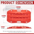 thumbnail image 2 of Bunker Indust Alfombrillas De Tracción Todoterreno, 2 Unidades, Alfombrillas De Tracción De Pista De Recuperación Corta Para Rampas De Nieve, Arena Y Barro 4Wd, Herramienta De Tracción De Neumáticos R, 2 of 5