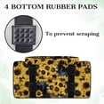thumbnail image 7 of ZIATUBLE Sunflower Cow Carrying Travel Storage Wooden Sewing Machine Cases Butterfly Carry Case with Storage Pockets and Handles Large Capacity Padded Storage Bag Home Sewing Classes, 7 of 7