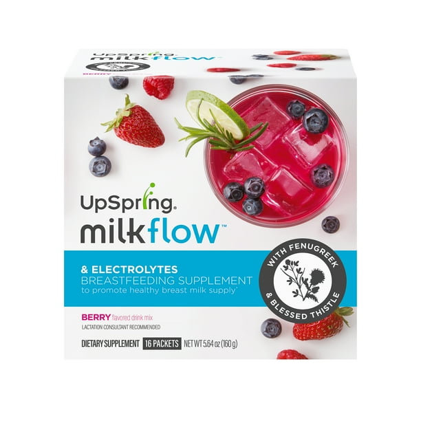 UpSpring Milkflow Breastfeeding Lactation Supplement with Electrolytes