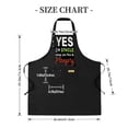 thumbnail image 5 of 2 Pack Adjustable Bib Apron with Fun Text Design - " YES I'm SHiLTE " & " steep you füs & Pliagey " - 2 Pockets for Cooking Kitchen Chef - Perfect for Men & Women, 5 of 6