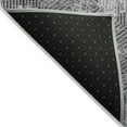 thumbnail image 4 of 3' X 5' Gray And Charcoal Geometric Washable Indoor Outdoor Area Rug, 4 of 5