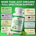 thumbnail image 4 of Organic Oil of Oregano Capsules with Black Seed Oil, Garlic, Turmeric, Holy Basil, Vitamin D3, E & Black Pepper for Immune, Digestive & Respiratory Health – Vegan, Non-GMO, 3 Month Supply, 4 of 9