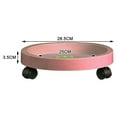 thumbnail image 2 of Removable Flower Pot Tray Universal Wheels Round Plastic Tray Flower Pot Rack Plant Stand, 2 of 2