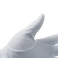 thumbnail image 2 of JISEN Men's Touch Screen Parade Nylon Cotton Gloves, White, 2 of 6