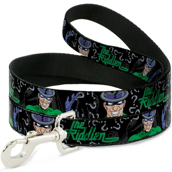 DC Comics Pet Leash, Dog Leash, The Riddler Batman Silhouette, 6 Feet Long 0.5 Inch Wide