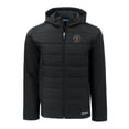 thumbnail image 2 of Men's Cutter & Buck  Black Virginia Military Institute Keydets Evoke Hybrid Eco Softshell Recycled Full-Zip Hoodie, 2 of 3
