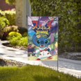 thumbnail image 4 of Bandera de jardín de doble cara con diseño de Stitch, ideal para decoración navideña al aire libre., 4 of 8