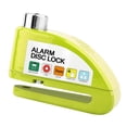 thumbnail image 2 of Candado de disco con alarma genérico para orificios de 7 mm o más para bicicletas y motocicletas. Verde, 2 of 9