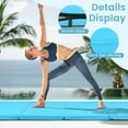 thumbnail image 5 of Spaco 4" x 8" x 2 Inch Multi-Colors Folding PU Panel Gymnastics Mat, Folding Thick Exercise with Carrying Handles for MMA, Gymnastics, Stretching, Core Workouts, 5 of 8