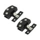 thumbnail image 3 of Bisagra de puerta de gabinete de vidrio de 2 piezas, abrazadera sin marco, fácil instalación, bisagra de armario de 90 degree, herrajes para muebles para vi Negro, 3 of 8
