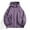 Purple, variant on Hooded Men's Stitching Drawstring Hooded Slim Fashion Jacket Coat Outwear Zip-up Jacket