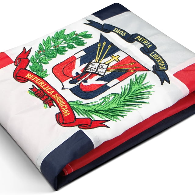 Bandera de la serie EverStrong de Anley, República Dominicana, 90 x 150 cm, nailon