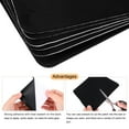 thumbnail image 4 of Uxcell 6Pcs Sofa Fabric Repair Patches Self Adhesive Fabric Patches 4.13" x 6.1" Black, 4 of 5