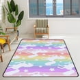thumbnail image 2 of Crawling Indoor Carpet Play Mat Unicorn Coloful Rainbow for Living Room Bedroom Educational Nursery Floor Mat Area Rugs 60x39inch, 2 of 6