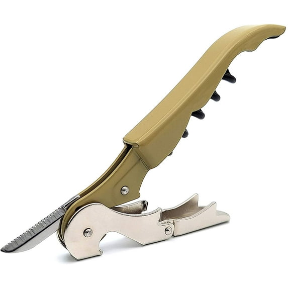 Pulltap's Genuine Classic 500 Corkscrew Wine Key Bottle Opener (Verde Oliva - Olive Green)