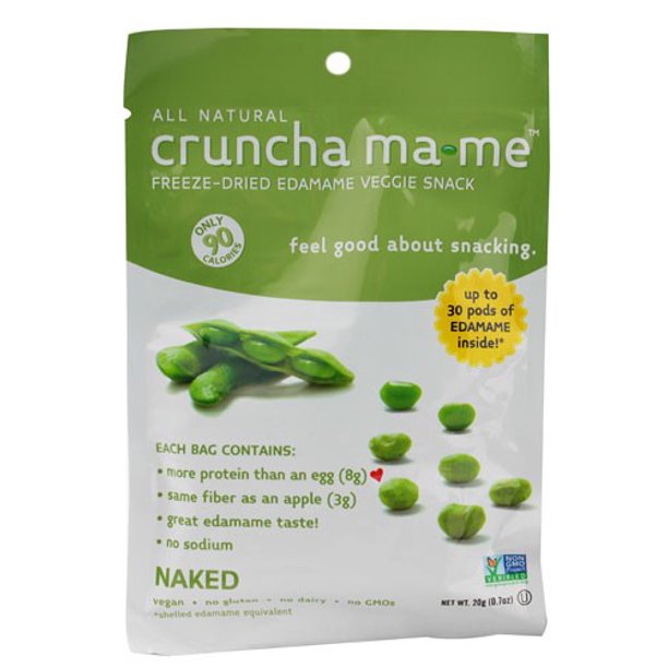 EdaZen Crunch Mame Freeze Dried Edamame Veggie Snack Naked 0.7 oz