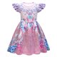 thumbnail image 3 of Vestido de princesa de manga corta con estampado de estrellas famosas para niñas y niños, disfraz de cosplay de Halloween para juego de rol de Navidad, 3 of 5