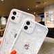 thumbnail image 4 of Compatible with iPhone 11 Pro Max Case for Girls,Soft Slim Fit Full-Around Protective Cute Clear Sparkly Bling Star Phone Case Glitter Cover -White, 4 of 4