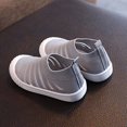thumbnail image 5 of UTTOASFAY Toddler Shoes Toddler Baby Girls Boys Shoes Flying Woven Breathable Casual Shoes Sports Shoes Gray 6.5-7 Years, 5 of 5