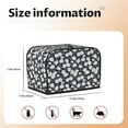 thumbnail image 5 of Uemuo Daisies Flowers Print Toaster Cover 2 Slice, Small Kitchen Appliance Covers, Toaster Oven Cover with Loop, Bread Machine Cover Dust Cover Protection, 5 of 7